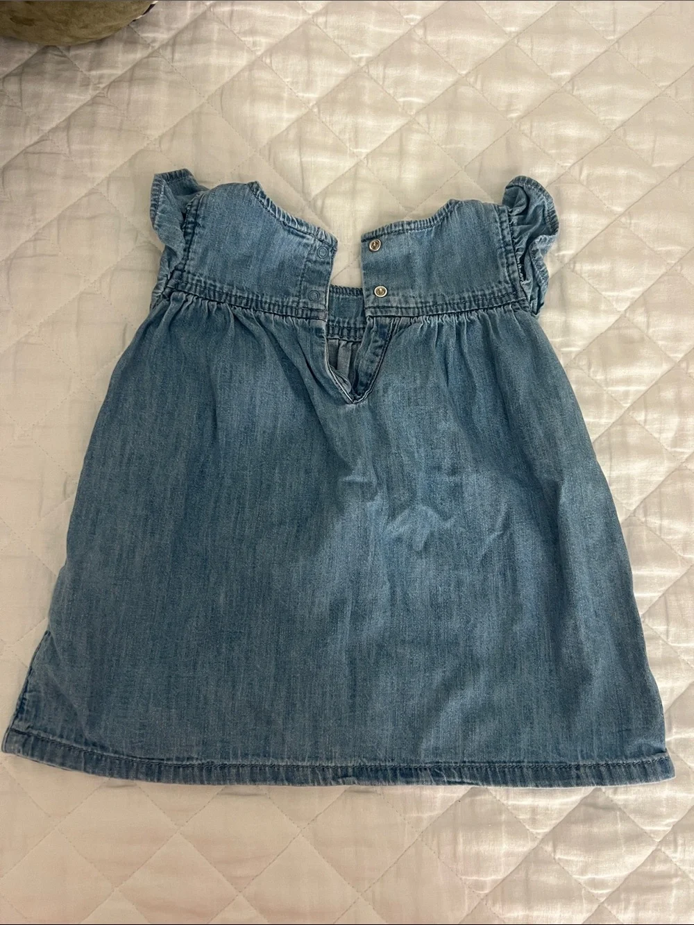 GAP Light Blue Denim Dress with Navy Bloomers